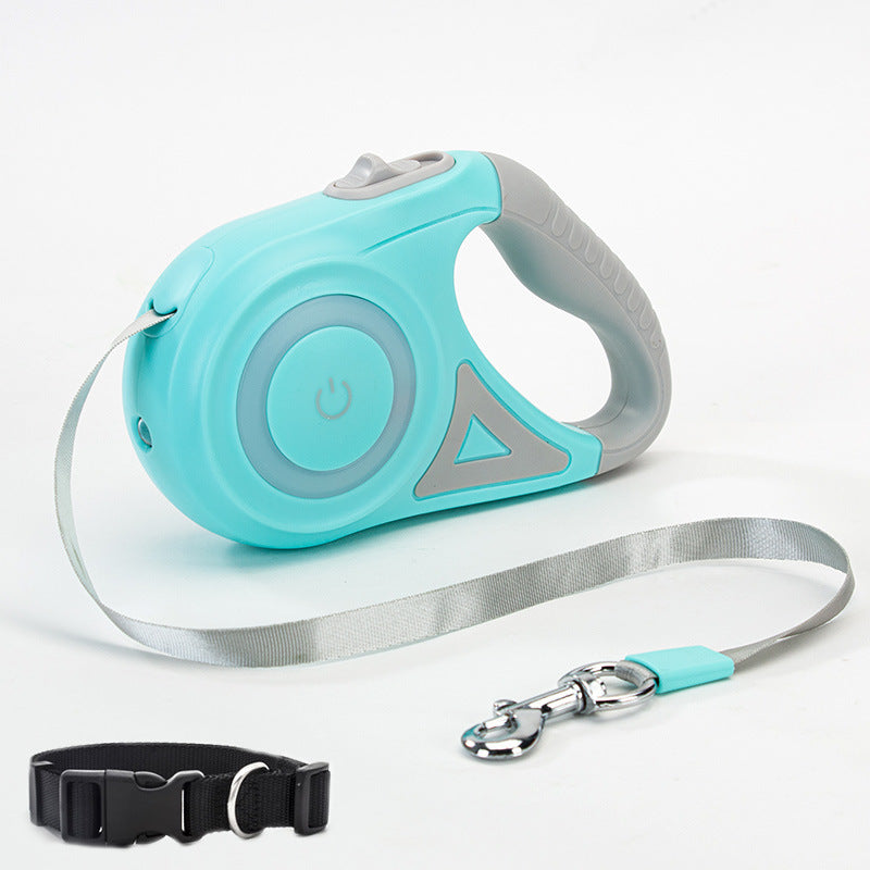 Double Dog Leash โ Retractable Collar & Spotlight Rope - Bitora