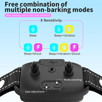 Shock Collar for Dogs Smart Anti Barking Rechargeable Device - Bitora
