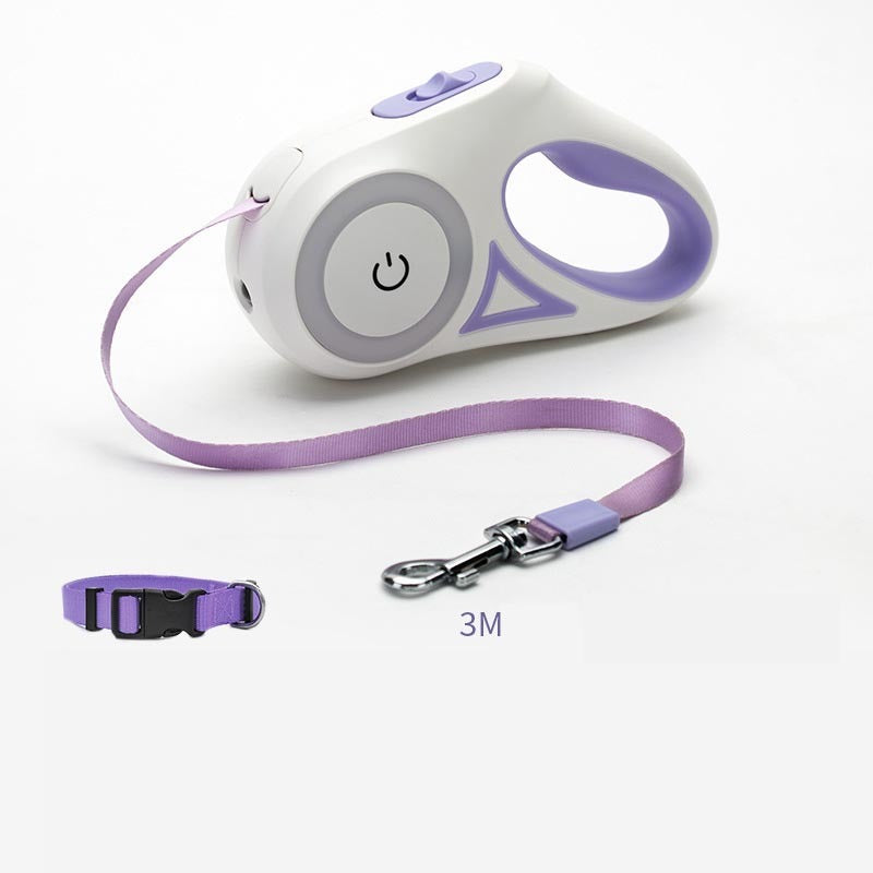 Double Dog Leash โ Retractable Collar & Spotlight Rope - Bitora