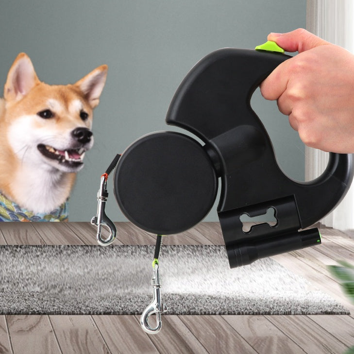 Flexi dog leash dual retractable lead for small dogs