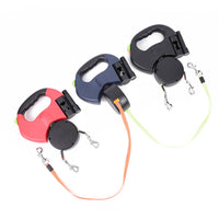 Red and blue flexi dog leash retractable pet walking lead