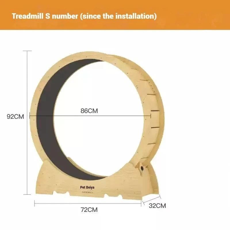 Cat Circle Treadmill Silent Cat Exercise and Climbing Toy - Bitora