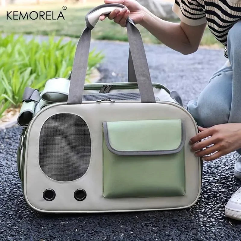 Portable Pet Carrier with Shoulder Strap – Cozy & Durable - Bitora