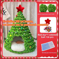 Christmas Tree Cat Bed – Cozy Winter Nest for Cats & Kittens - Bitora