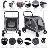 Foldable pet stroller near me fits in car trunk