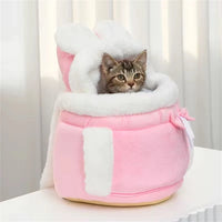 Small Dog Carrier Bag Winter Warm Pet Travel Backpack - Bitora