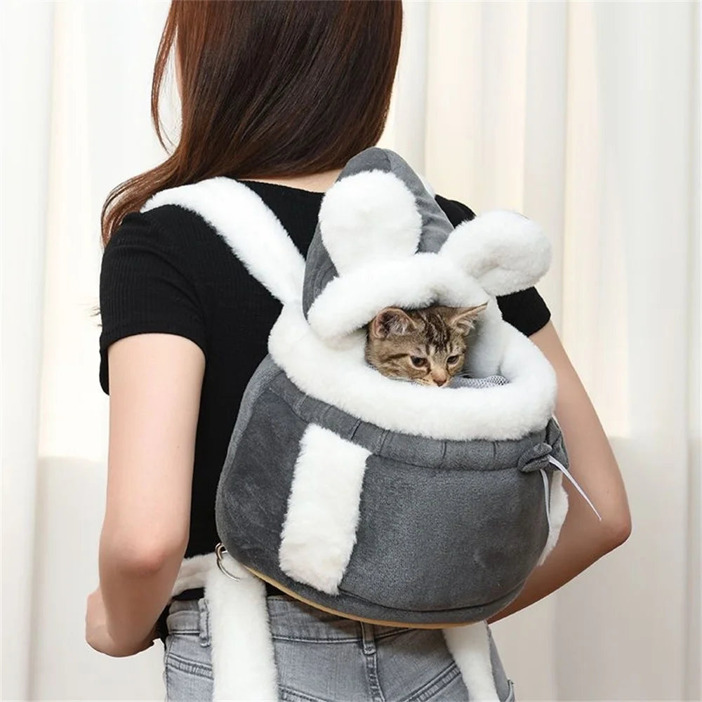 Small Dog Carrier Bag Winter Warm Pet Travel Backpack - Bitora