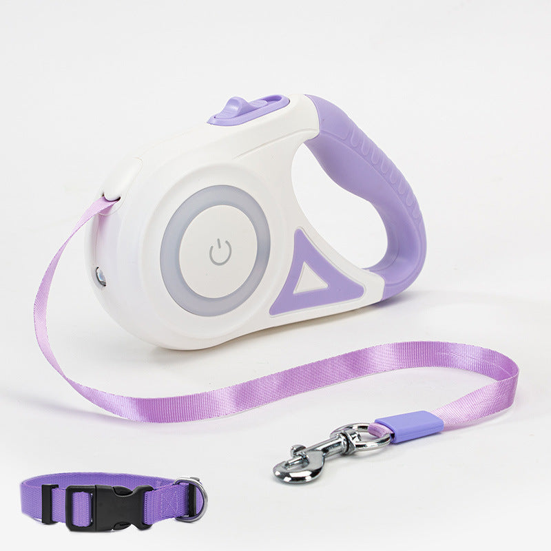 Double Dog Leash โ Retractable Collar & Spotlight Rope - Bitora