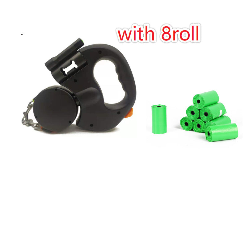 Flexi Dog Leash with Lights – 360° Swivel No-Tangle Design - Bitora