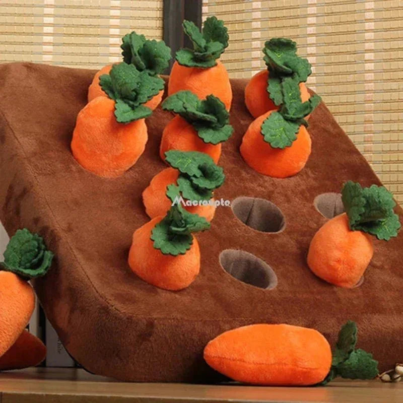 Dog Toys Snuffle Mat for Pet Plush Carrot Toy - Bitora