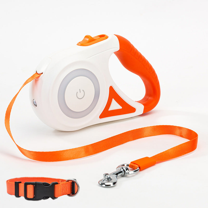 Double Dog Leash โ Retractable Collar & Spotlight Rope - Bitora