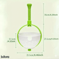 2 - in - 1 Rotating Drainage Basket for Kitchen - Bitora