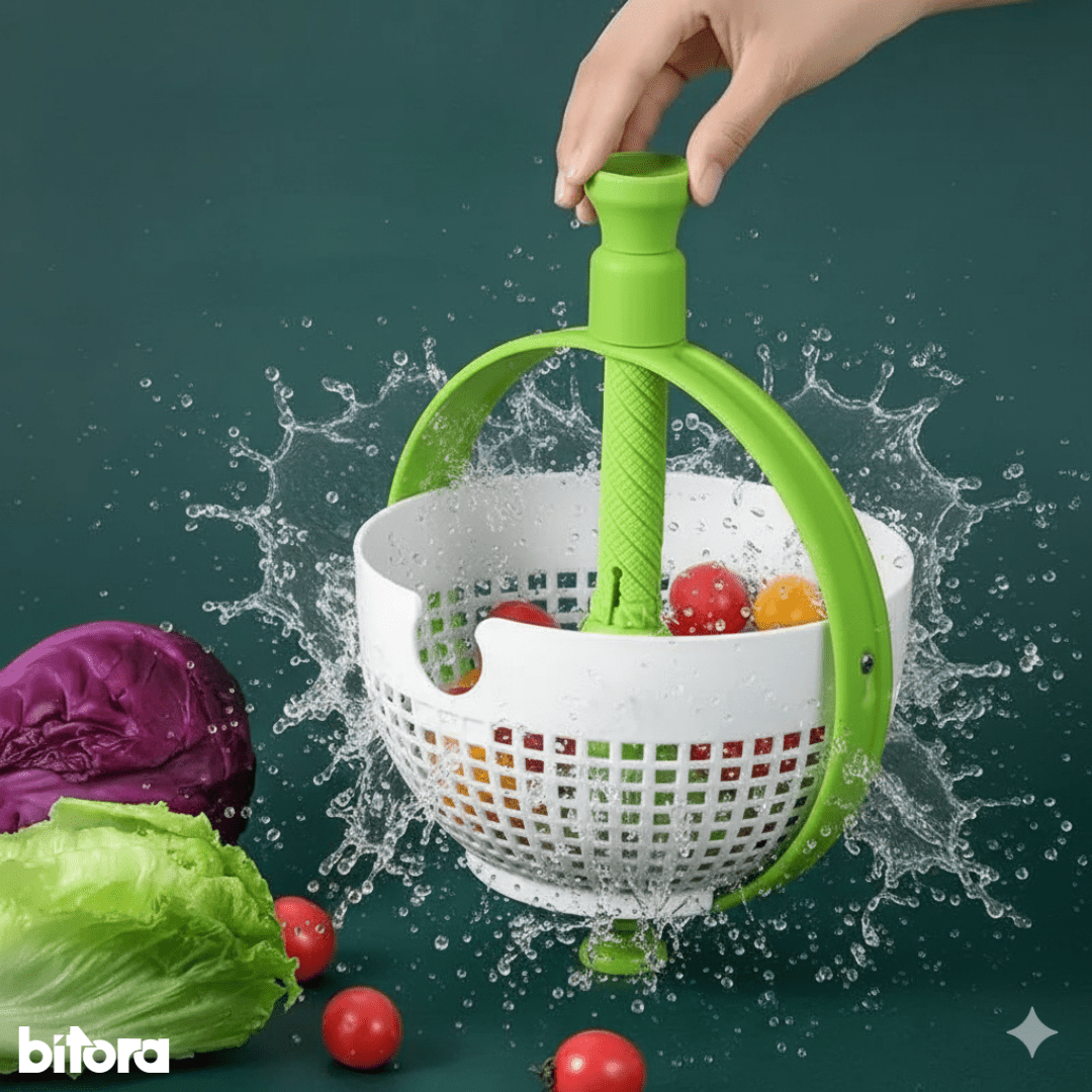 2 - in - 1 Rotating Drainage Basket for Kitchen - Bitora