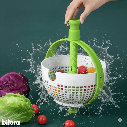 2 - in - 1 Rotating Drainage Basket for Kitchen - Bitora