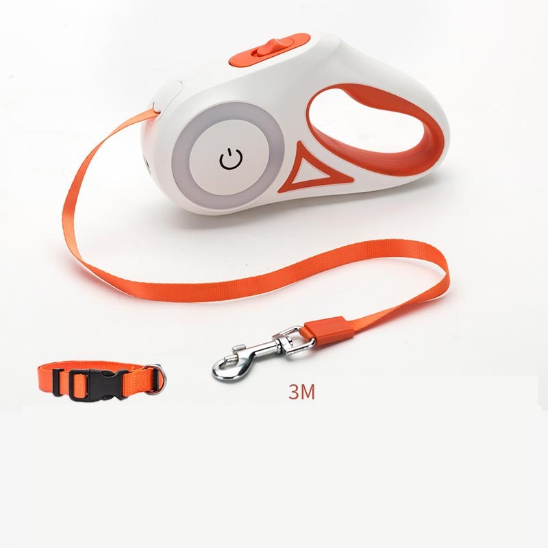 Double Dog Leash – Retractable Collar & Spotlight Rope - Bitora