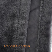 Cat radiator bed with plush fleece cover hanging on radiator