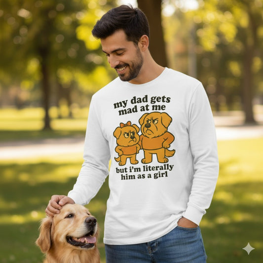 Golden Retriever Unisex Sweatshirt front view with eco-friendly design