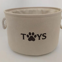 Pet Toy Basket – Large Felt Storage Bin for Dog/Cat Toys -  Bitora