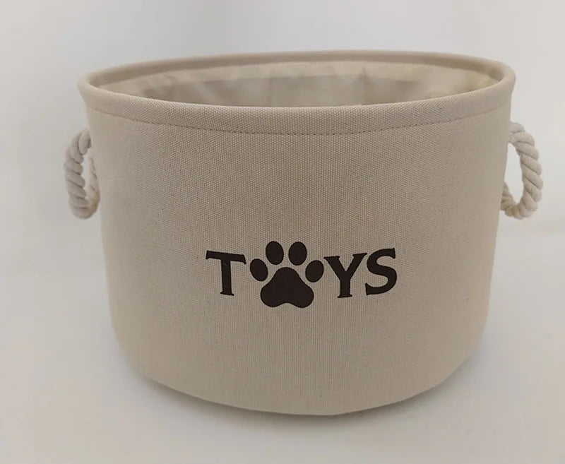 Pet Toy Basket – Large Felt Storage Bin for Dog/Cat Toys -  Bitora