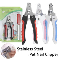 Dog nail trimming with Pet Nail Trimmer Set