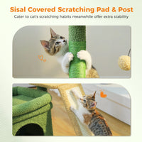 Cat Toys Tree Tower with Scratching Post and Condo -  Bitora