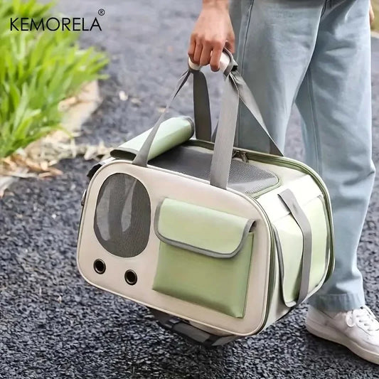 Portable Pet Carrier with Shoulder Strap – Cozy & Durable - Bitora