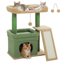 Cat Toys Tree Tower with Scratching Post and Condo -  Bitora
