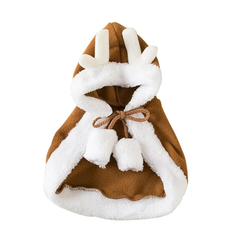 Cat Santa Suit Christmas Costume with Cloak and Hat -  Bitora