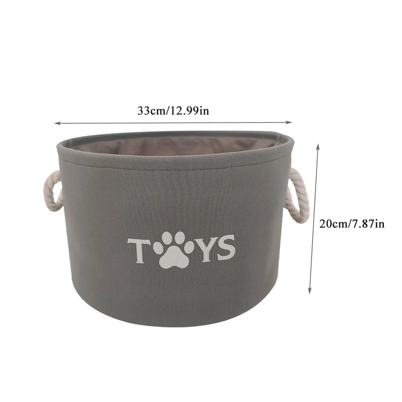 Pet Toy Basket – Large Felt Storage Bin for Dog/Cat Toys -  Bitora