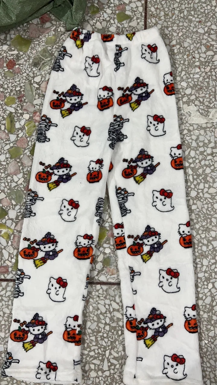 Hello Kitty Kawaii Pajama Pants – Halloween & Christmas Lounge -  Bitora