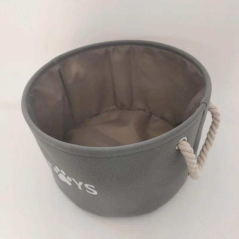 Pet Toy Basket – Large Felt Storage Bin for Dog/Cat Toys -  Bitora