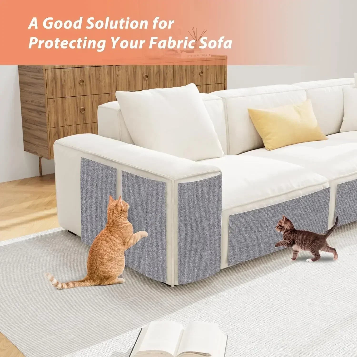 Self-adhesive and trimmable design
