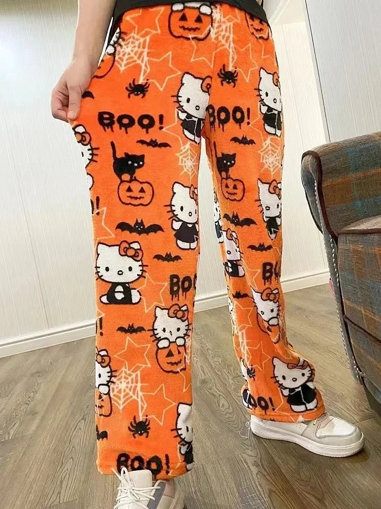 Hello Kitty Kawaii Pajama Pants – Halloween & Christmas Lounge -  Bitora