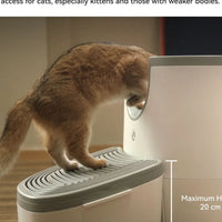 Advanced safety sensors in self cleaning litter box