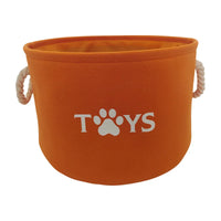 Pet Toy Basket – Large Felt Storage Bin for Dog/Cat Toys -  Bitora