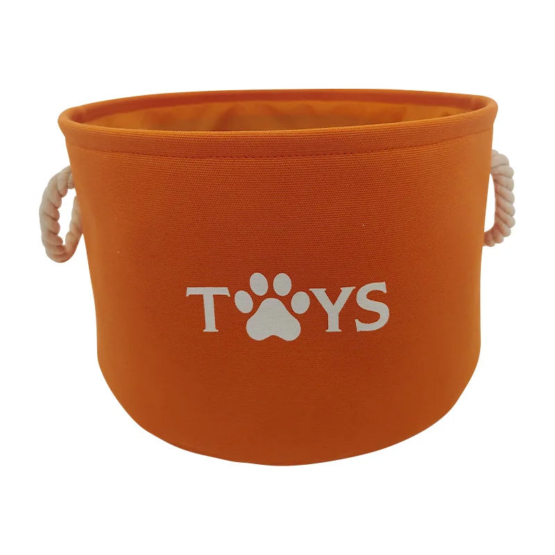 Pet Toy Basket – Large Felt Storage Bin for Dog/Cat Toys -  Bitora