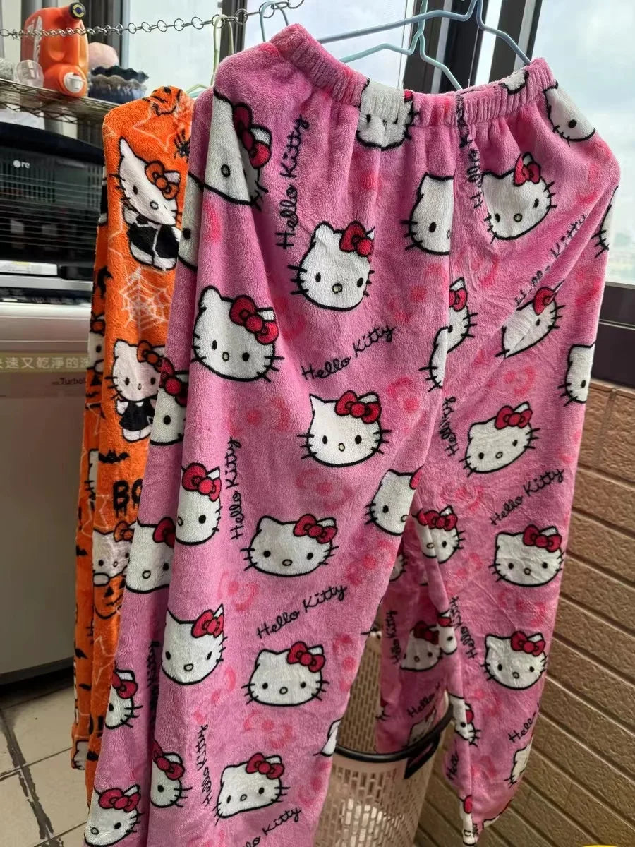 Hello Kitty Kawaii Pajama Pants – Halloween & Christmas Lounge -  Bitora