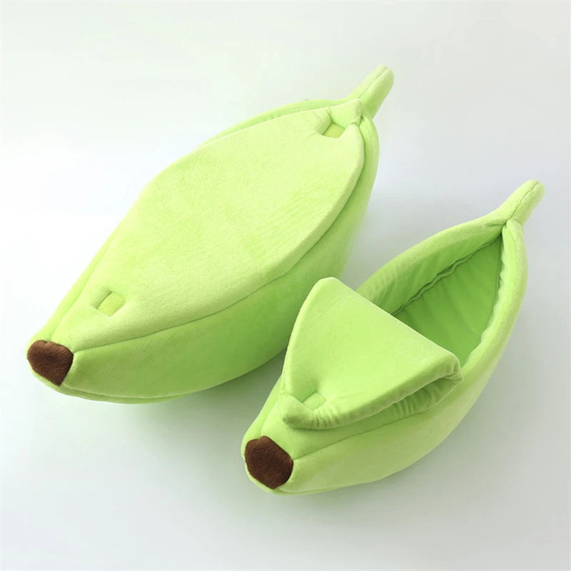 Cat House Bed – Warm Cozy Banana Cat Bed for Cats & Kittens -  Bitora