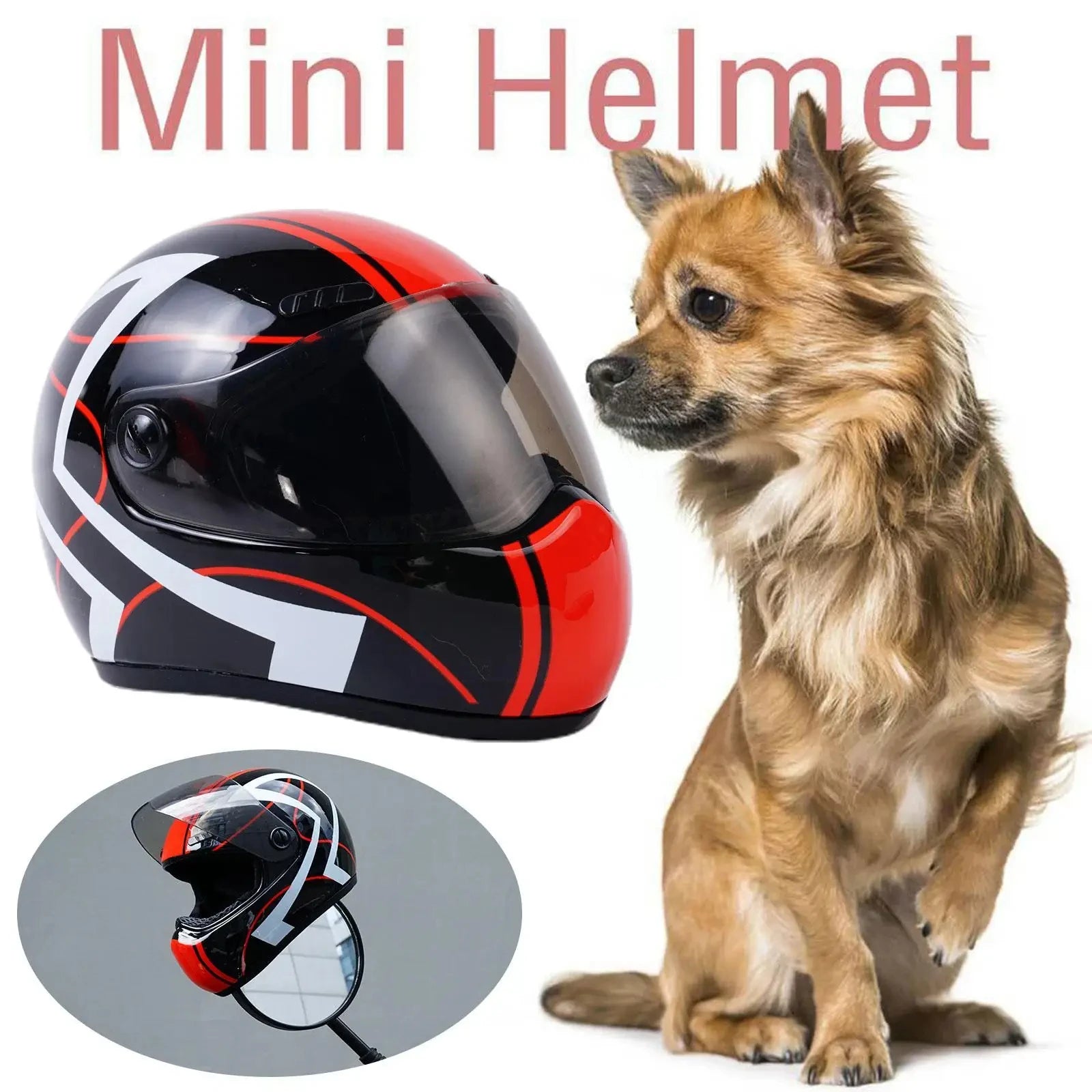 Cat Bike Helmet Mini Outdoor Pet Safety Hat for Cats & Dogs -  Bitora