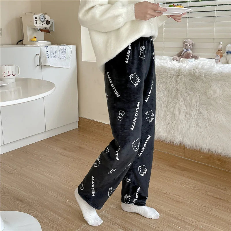 Hello Kitty Kawaii Pajama Pants – Halloween & Christmas Lounge -  Bitora