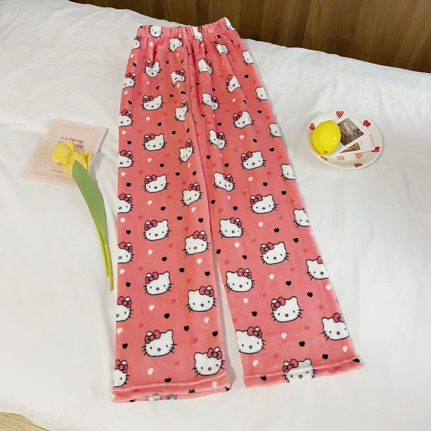 Hello Kitty Kawaii Pajama Pants – Halloween & Christmas Lounge -  Bitora