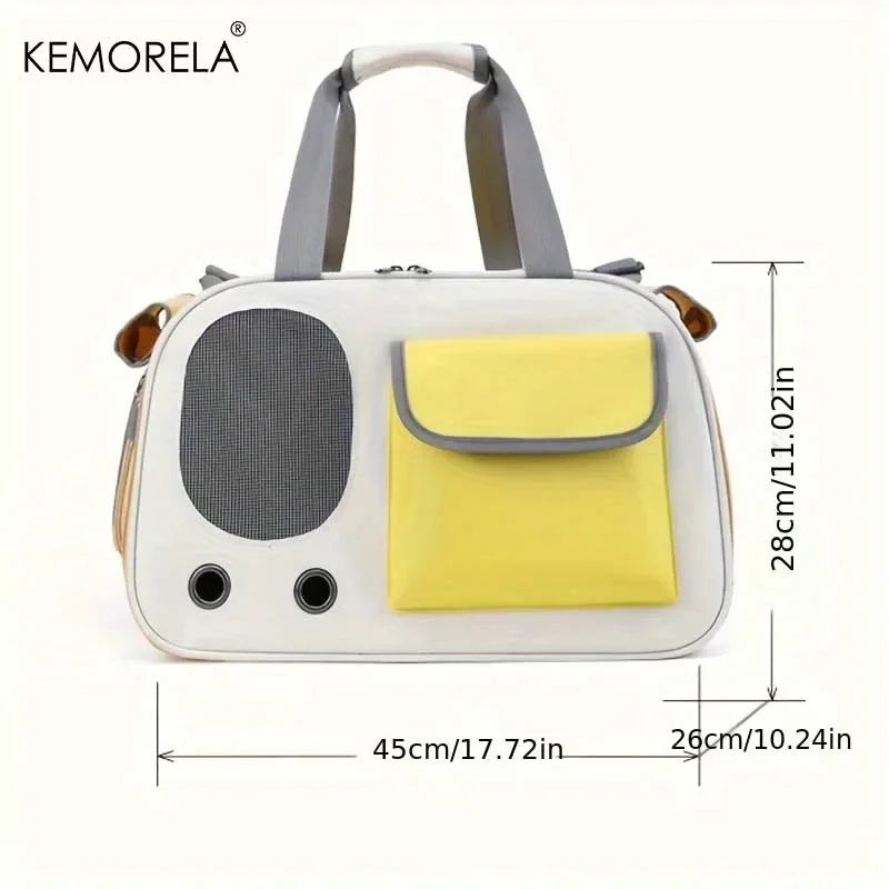 Portable Pet Carrier with Shoulder Strap – Cozy & Durable - Bitora