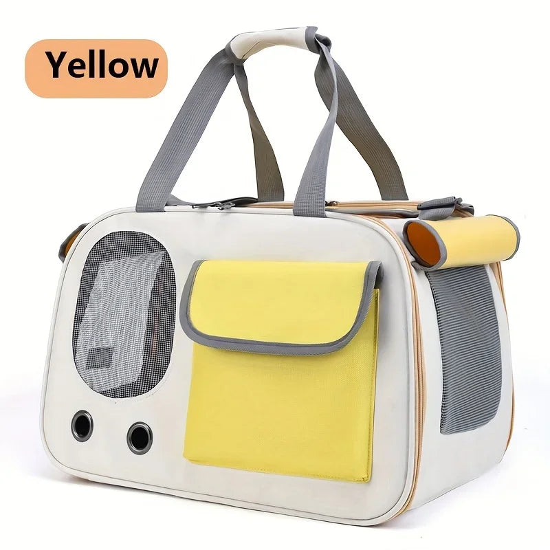 Portable Pet Carrier with Shoulder Strap – Cozy & Durable - Bitora