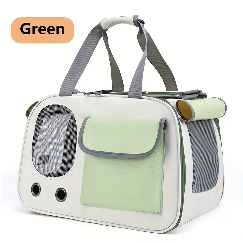 Portable Pet Carrier with Shoulder Strap – Cozy & Durable - Bitora