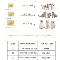 Cat House Bed – Warm Cozy Banana Cat Bed for Cats & Kittens -  Bitora