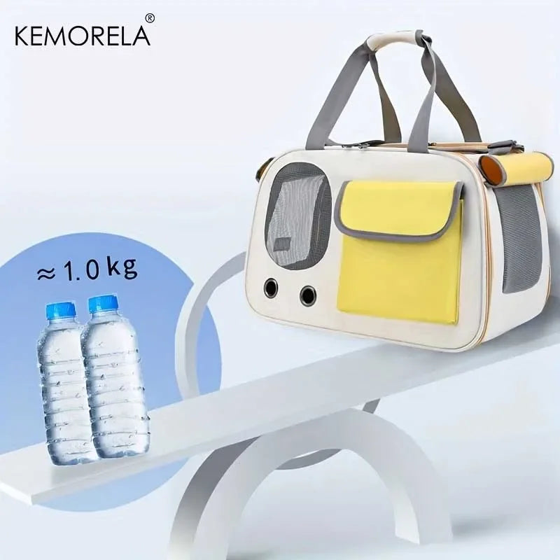 Portable Pet Carrier with Shoulder Strap – Cozy & Durable - Bitora