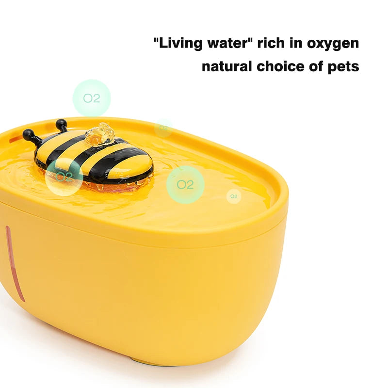 Cat Water Bowl Fountain with Auto Filter & USB Electric Mute Pump -  Bitora