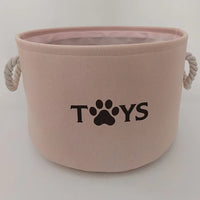 Pet Toy Basket – Large Felt Storage Bin for Dog/Cat Toys -  Bitora