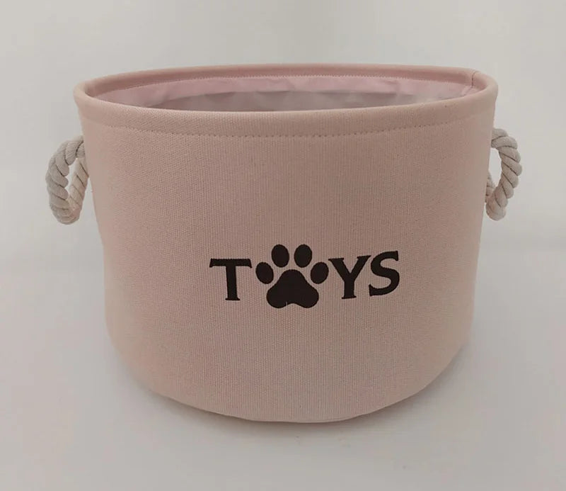 Pet Toy Basket – Large Felt Storage Bin for Dog/Cat Toys -  Bitora