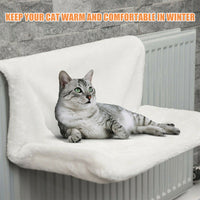 Cat Radiator Bed – Luxury Hanging Fleece Hammock for Cats - Bitora